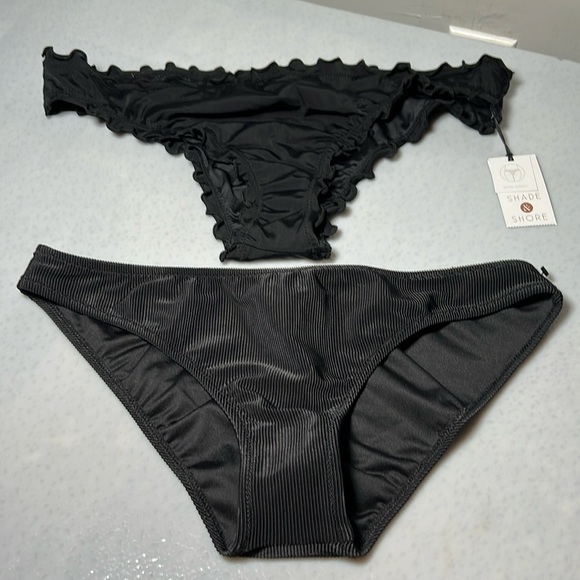 New Women's Shade Shore Panties Black Extra Cheeky 2 Items - Picture 1 of 10